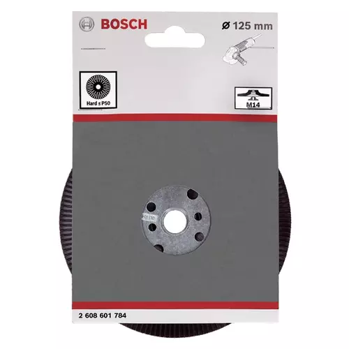 BOSCH Oporný tanier PRO Backing Pad Hard, 125 mm, M14, tvrdý (9)