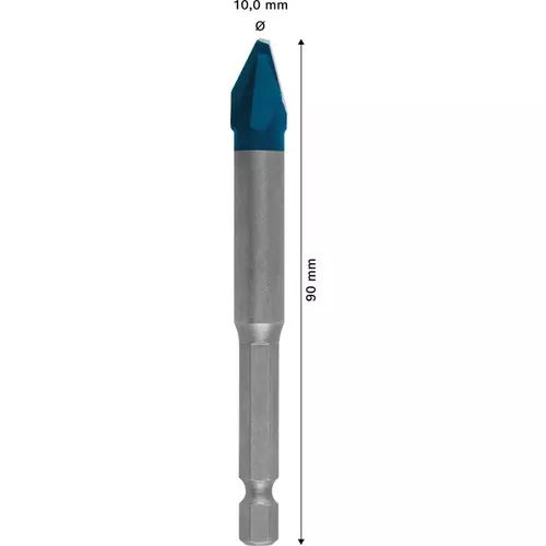 BOSCH Súprava vrtákov EXPERT HEX-9 HardCeramic 10 × 90 mm