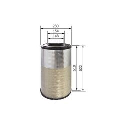 Vzduchový filter BOSCH F 026 400 314 - obr. 4
