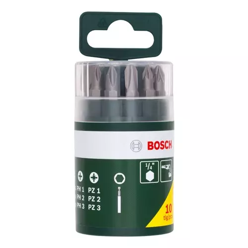 BOSCH 10-dielna sada skrutkovacích hrotov
