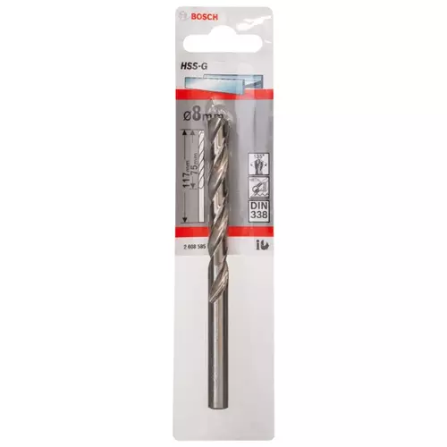 BOSCH Vrtáky do kovov HSS-G, DIN 338