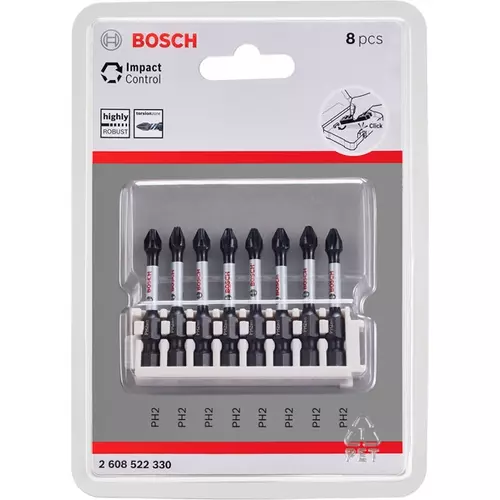 BOSCH Bit PRO Phillips Impact, PH2, 55 mm, 8 ks (16)