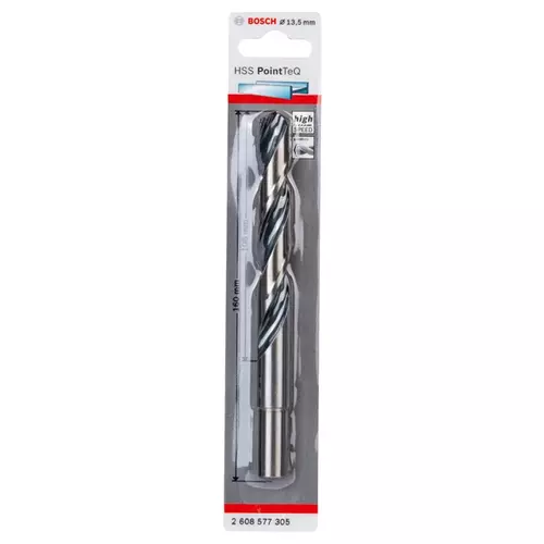 BOSCH Skrutkovitý vrták HSS PointTeQ 13,5 mm (redukovaná stopka)