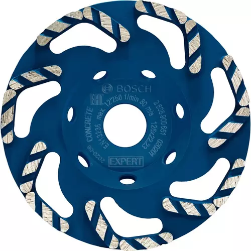 BOSCH Diamantová brúsna hlava EXPERT Concrete, 125 × 22,23 × 4,5 mm (4)
