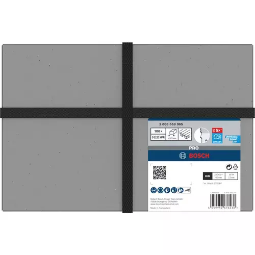 BOSCH Pílový list PRO Pallet Repair fast S 1122 HFR, 0,9 × 19 × 225 mm, 100 ks (2)