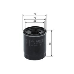Olejový filter BOSCH F 026 407 311 - obr. 4