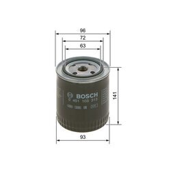 Olejový filter BOSCH 0 451 103 313 - obr. 4