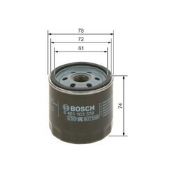 Olejový filter BOSCH 0 451 103 370 - obr. 4