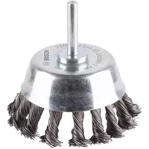 BOSCH Hrncová kefa PRO Metal heavy, rovná stopka, 65 x 0,5 mm
