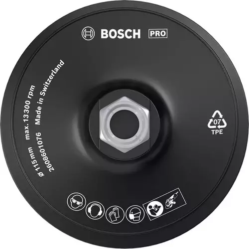 BOSCH Oporný tanier PRO Backing Pad, 115 mm, M14, suchý zips