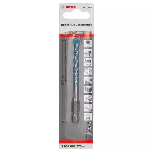 BOSCH Viacúčelový vrták HEX-9 Multi Construction