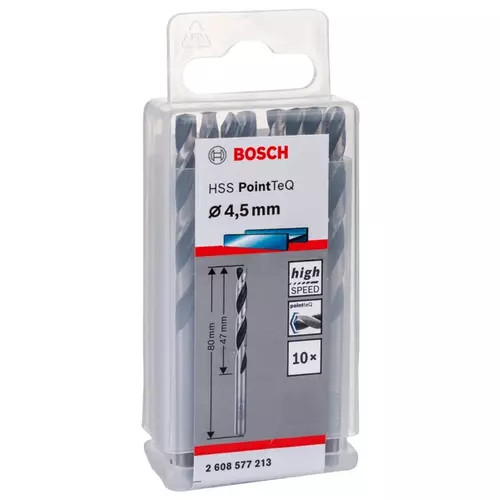 BOSCH Skrutkovitý vrták HSS PointTeQ 4,5 mm