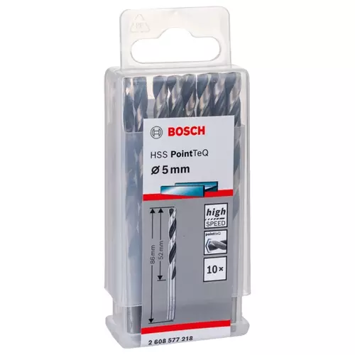 BOSCH Skrutkovitý vrták HSS PointTeQ 5,0 mm