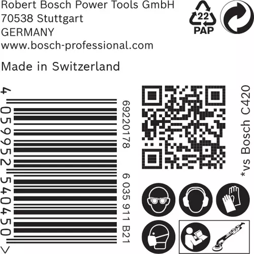 BOSCH Brúsny papier EXPERT M480 pre brúsky na sadrokartón, 225 mm, zrnitosť 80, 25 ks (6)