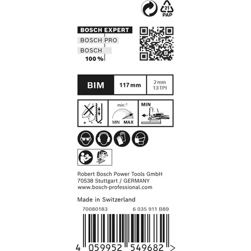 BOSCH Listy priamočiarej píly EXPERT ‘Hardwood 2-side clean’ T 308 BFP, 25 ks (4)
