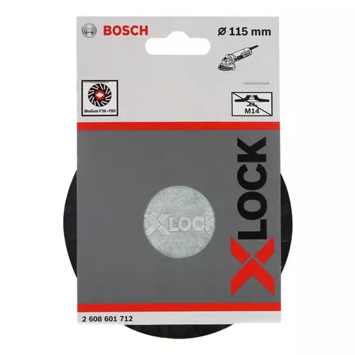 BOSCH Oporný tanier PRO Backing Pad X-Lock Medium, 115 mm, stredný (13)