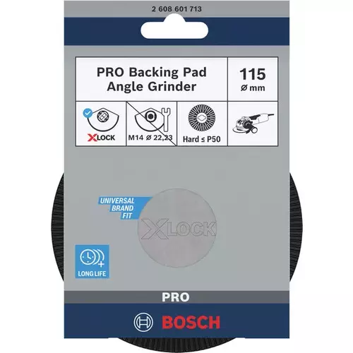 BOSCH Oporný tanier PRO Backing Pad X-Lock Hard, 115 mm, tvrdý (3)