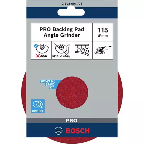 BOSCH Oporný tanier PRO Backing Pad X-Lock, 115 mm, suchý zips (3)