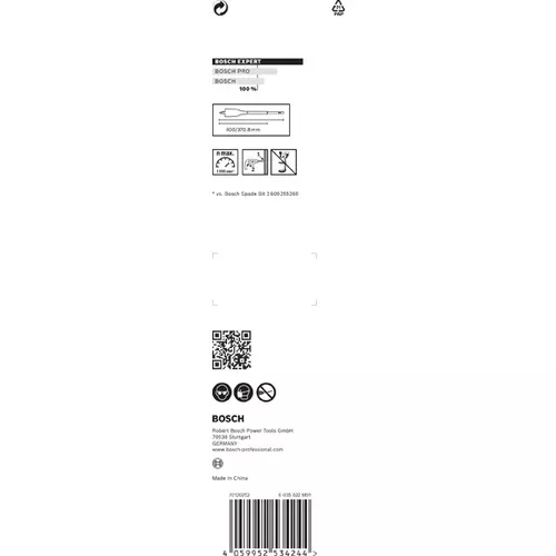 BOSCH Frézovací vrták EXPERT Self Cut Speed, 25 × 400 mm
