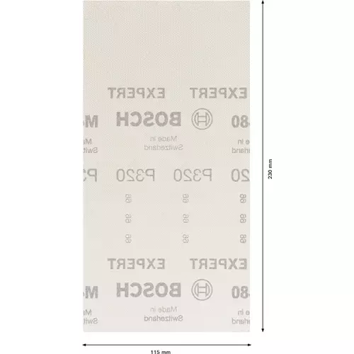 BOSCH Brúsny papier EXPERT M480 pre orbitálne brúsky, 115 x 230 mm, zrnitosť 320, 10 ks (4)