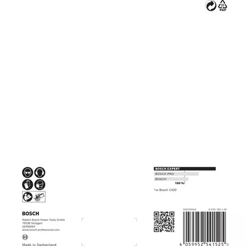 BOSCH Brúsny papier EXPERT C470 so 6 otvormi pre excentrické brúsky, 150 mm, zrnitosť 60, 5 ks (6)