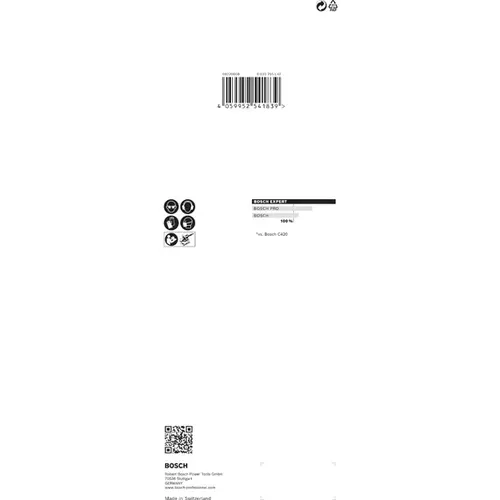 BOSCH Brúsny papier EXPERT C470 bez otvorov pre orbitálne brúsky, 93 × 230 mm, zrnitosť 240, 10 ks (6)