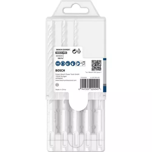 BOSCH Sada príklepových vrtákov PRO SDS plus-5X, 5/6/6/8/10 mm, 5 ks (2)