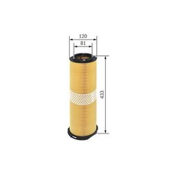 Vzduchový filter BOSCH F 026 400 205 - obr. 4