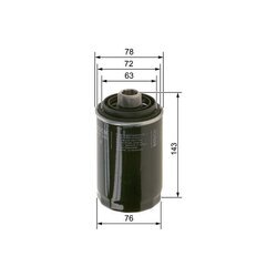 Olejový filter BOSCH F 026 407 080 - obr. 4