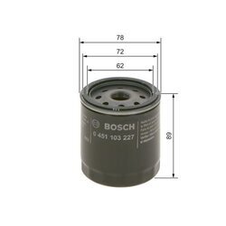 Olejový filter BOSCH 0 451 103 227 - obr. 4