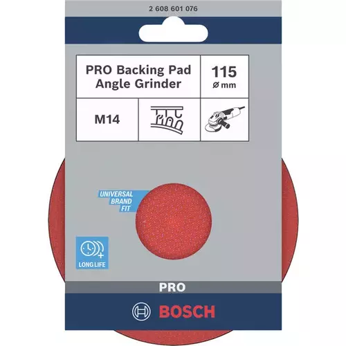 BOSCH Oporný tanier PRO Backing Pad, 115 mm, M14, suchý zips (3)
