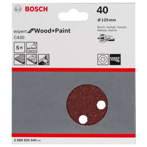 BOSCH Brúsny list C430, 5-kusové balenie (3)