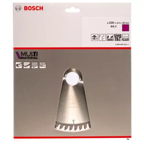 BOSCH Kotúč PRO Multi Material pre okružné píly, 230 x 2,4 x 30 mm (19)