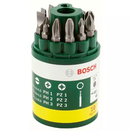 BOSCH 10-dielna sada skrutkovacích hrotov (2)