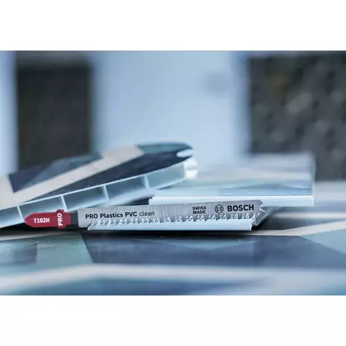 BOSCH List do priamočiarej píly PRO Plastics PVC clean T102H 100 mm, 3 ks (11)