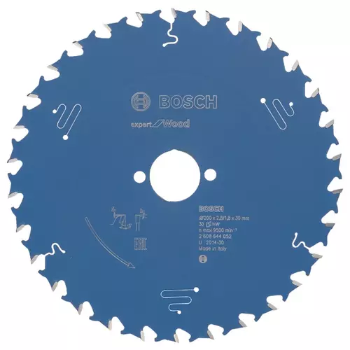 BOSCH Pílový kotúč Expert for Wood, 200 mm, 30 zubov, 30 mm otvor