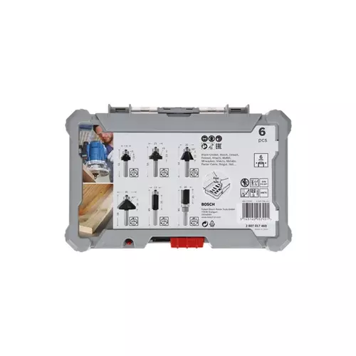 BOSCH Sada frézovacích bitov, zarovnávanie a zaobľovanie, 6 mm driek (4)