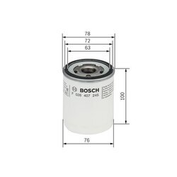 Olejový filter BOSCH F 026 407 245 - obr. 4