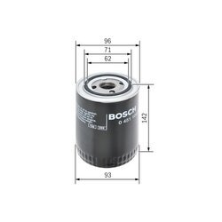 Olejový filter BOSCH 0 451 104 066 - obr. 4