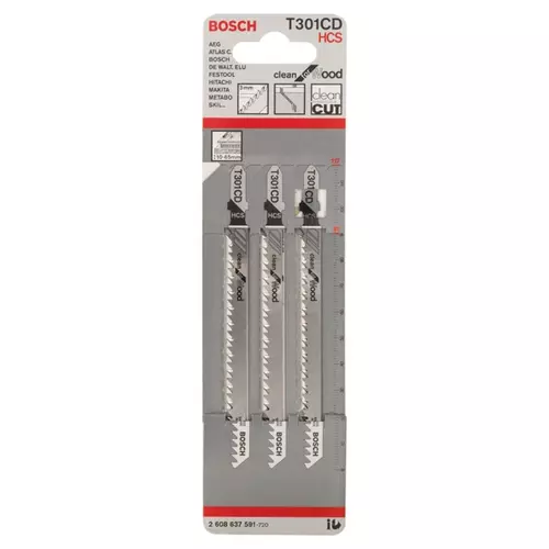 BOSCH Pílový list do priamočiarych píl T 301 CD (3)