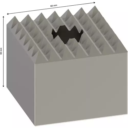 BOSCH Oceľová zrnovacia platnička PRO SDS max-4C Steel Bush Head, 60 x 60 mm (4)