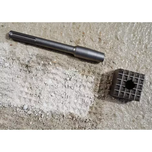 BOSCH Oceľová zrnovacia platnička PRO SDS max-4C Steel Bush Head, 60 x 60 mm (10)