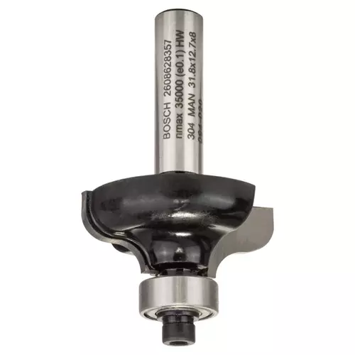 BOSCH Fréza na vytváranie hrán F, 8 mm, r1 = 4,8 mm, d = 31,8 mm, l = 12,4 mm, g = 54 mm