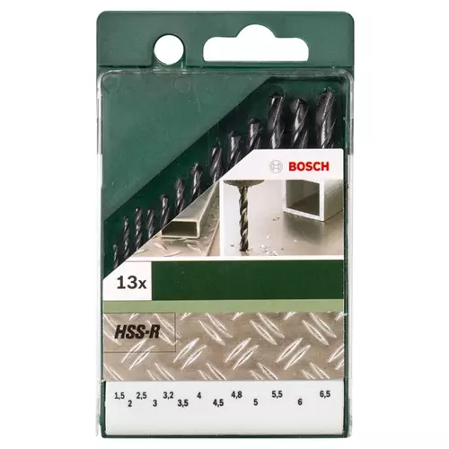BOSCH 13-dielna sada vrtákov do kovu HSS-R, DIN 338 (3)