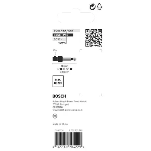 BOSCH Upínací adaptér PRO Socket Adapter s čapom PRO, 3/8