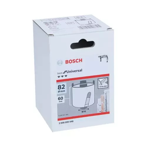 BOSCH Vŕtacia korunka na rezanie zásuviek PRO Socket Core Cutter dry, 82 x 60 mm, závit M16 (19)