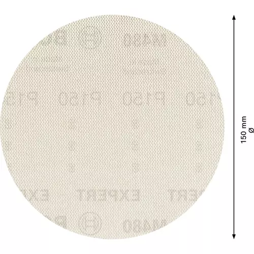 BOSCH Brúsny papier EXPERT M480 pre excentrické brúsky, 150 mm, zrnitosť 150, 5 ks (4)