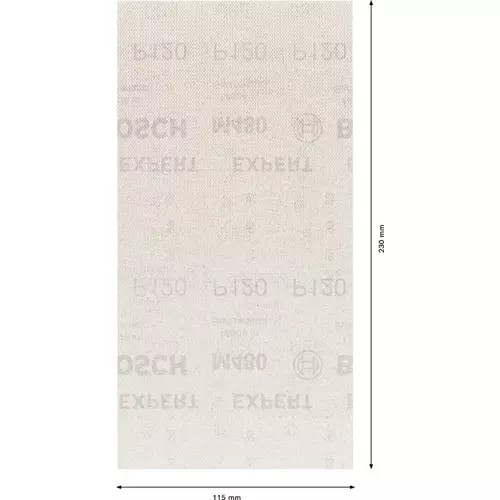 BOSCH Brúsny papier EXPERT M480 pre orbitálne brúsky, 115 x 230 mm, zrnitosť 120, 50 ks (4)