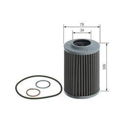 Hydraulický filter automatickej prevodovky BOSCH F 026 407 118 - obr. 4