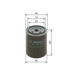 Olejový filter BOSCH 0 451 103 290 - obr. 4